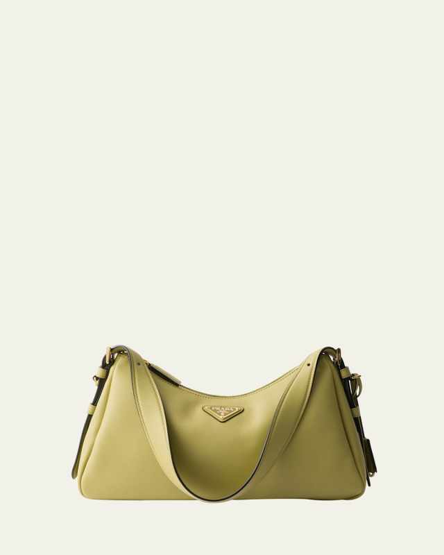 Aimee Zip Leather Shoulder Bag